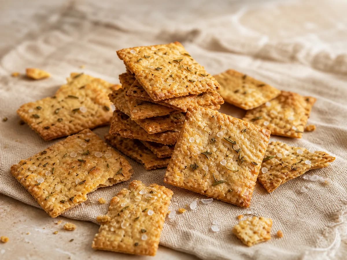 Sourdough Starter Crackers